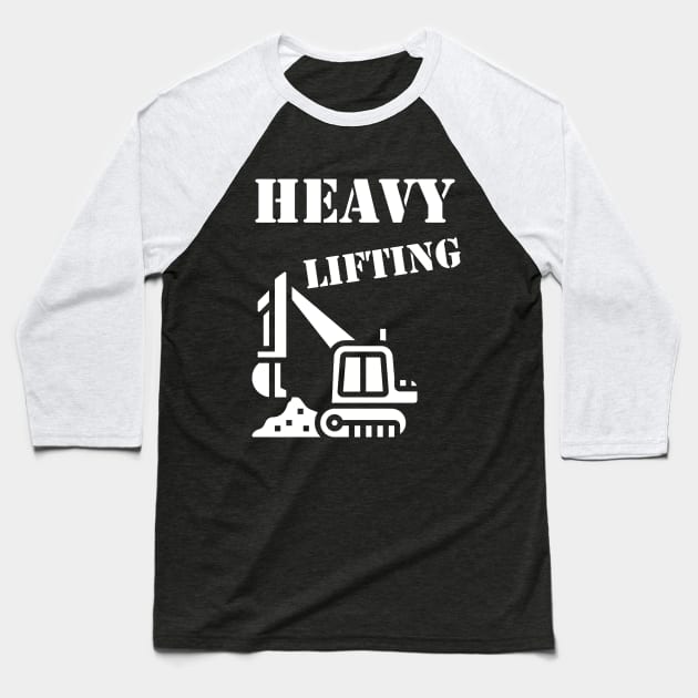 Heavy Lifting Baseball T-Shirt by OakIslandMystery